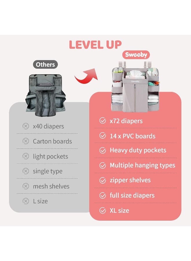 Sweeby Diaper Organizer for Changing Table and Crib - Image 3